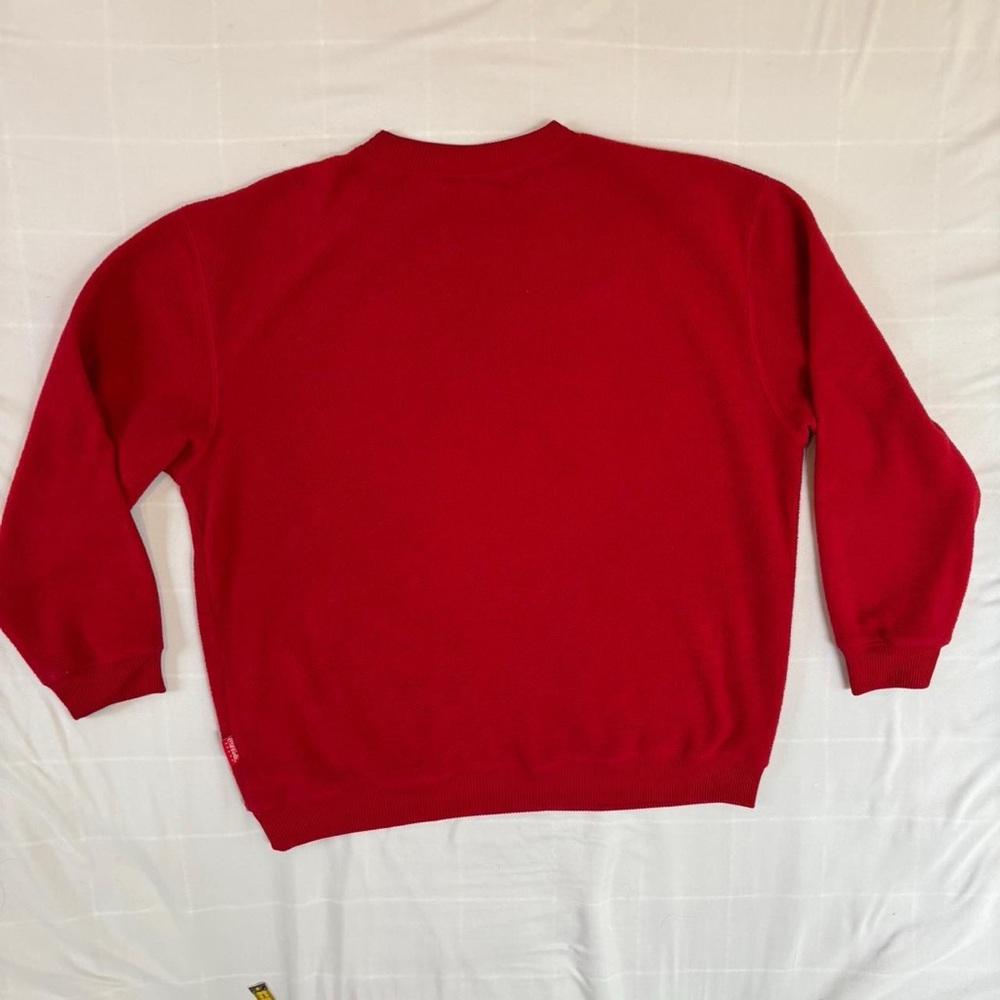 Coca-Cola‎ Skating Polarbear Fleece Sweatshirt Vintage 90s Size XL - Picture 7 of 7
